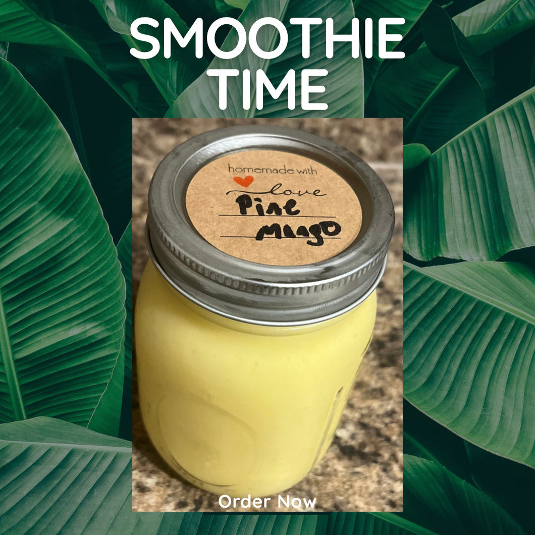 16 oz Pineapple Mango Seamoss Smoothie