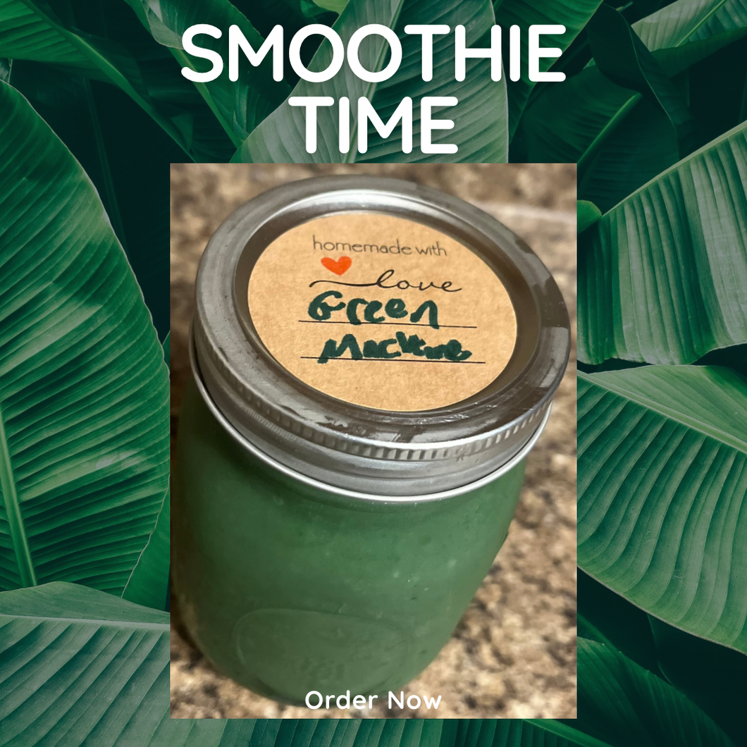 16 oz Green Machine Seamoss Smoothie